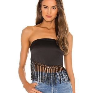 Majorelle tie fringe top!!